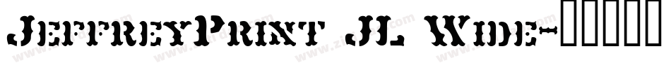 JeffreyPrint JL Wide字体转换